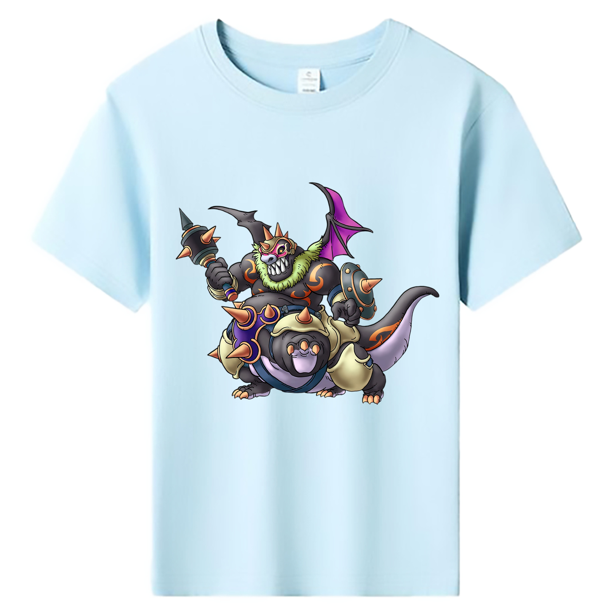 （画像用） ドラゴンクエスト Doragon Kuesuto Dragon Quest 綿100％キッズTシャツ（フロントプリント）